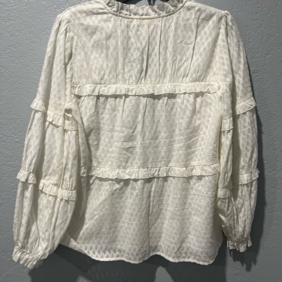 Maeve Elegant White Women's Top - Picture 4 of 7